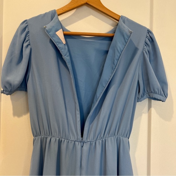 Gal Meets Glam Ellie Crepe Puff Sleeve Dress - Picture 8 of 11